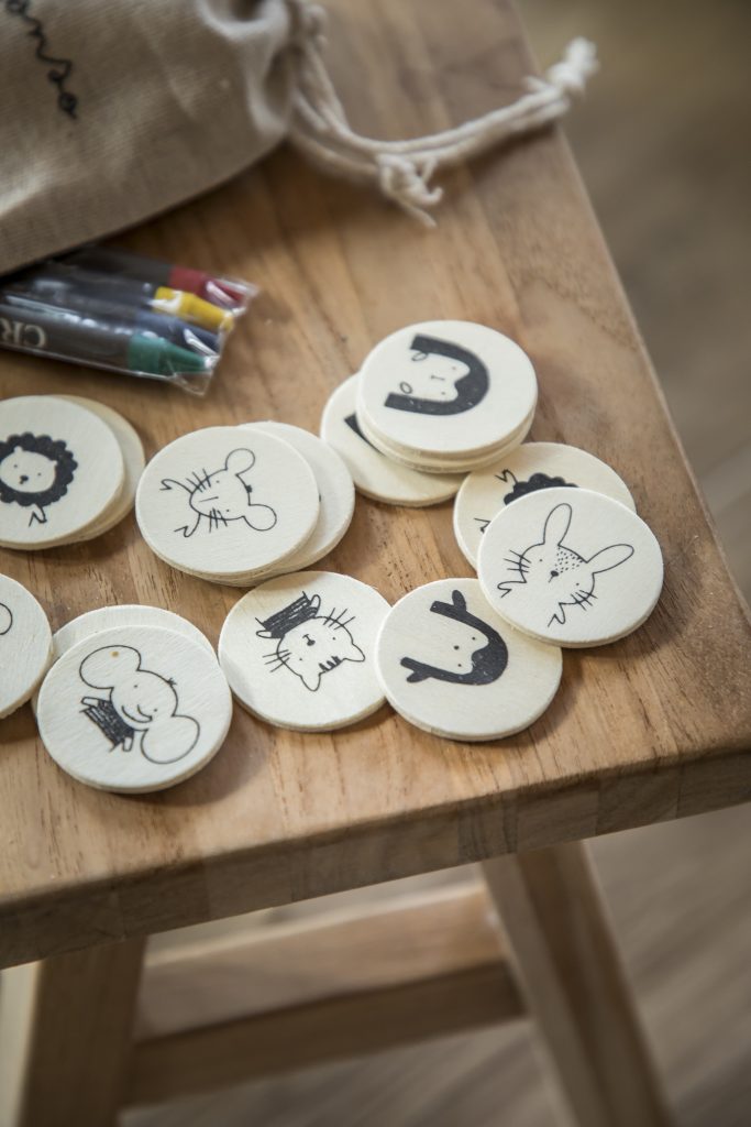 Jogo da Memória. A personalização é feita em DTF (estampagem).