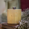 Cantil vintage com acabamento em bambu. Personalizado com gravação a laser